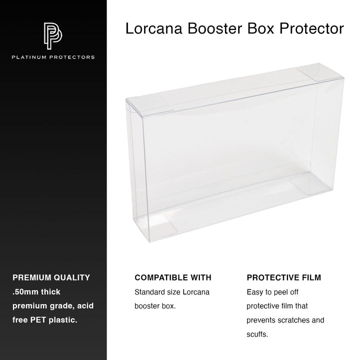 Disney Lorcana Booster Box Protectors Platinum Protectors Wholesale Disney Lorcana Booster Box Protectors Platinum Protectors Wholesale