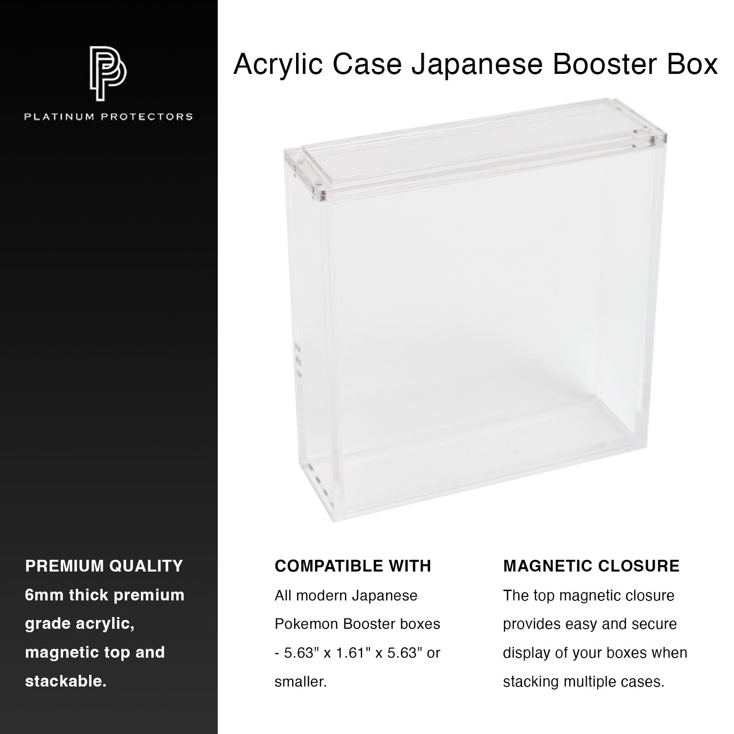 booster box dimensions pokemon Arcylic Case for Japanese Expansion (Large) – Platinum Protectors Wholesale Number of Sleeves:10 Pirates and press the openings LM-027 Red Scramble :
