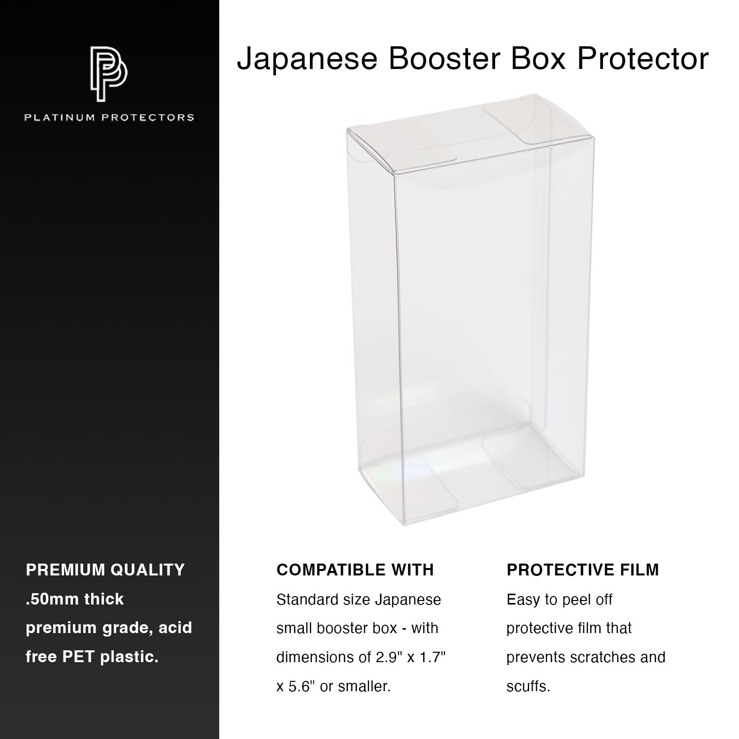 japanese booster box dimensions Pokemon Japanese Booster Box Protectors