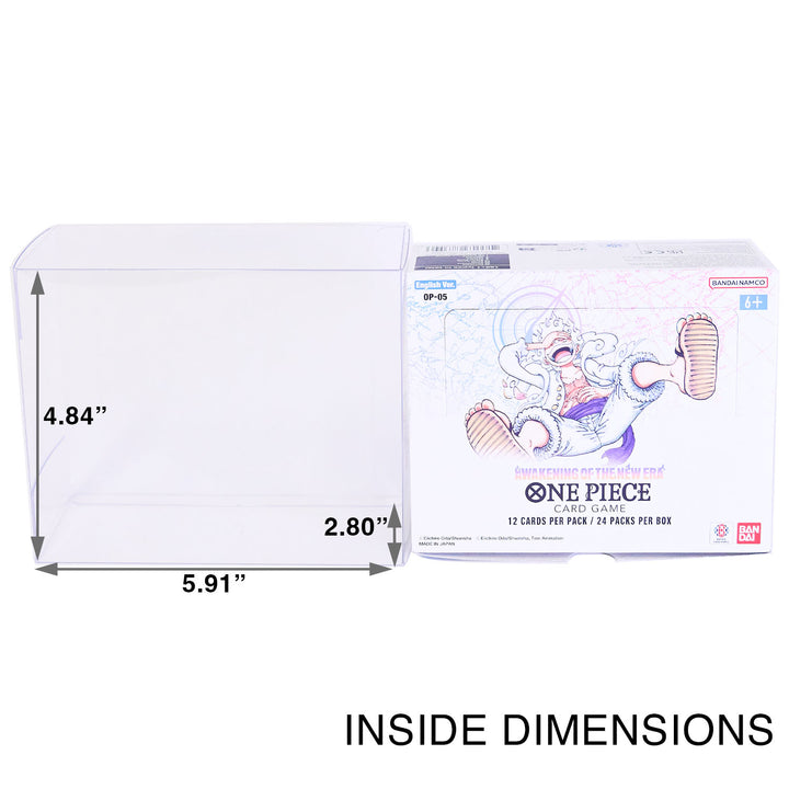 One Piece Booster Box Protectors OP-01 to OP-16 (01-02 Reprint) - UV & Platinum Protectors Wholesale One Piece Booster Box Protectors OP-01 to OP-16 (01-02 Reprint) - UV & Platinum Protectors Wholesale