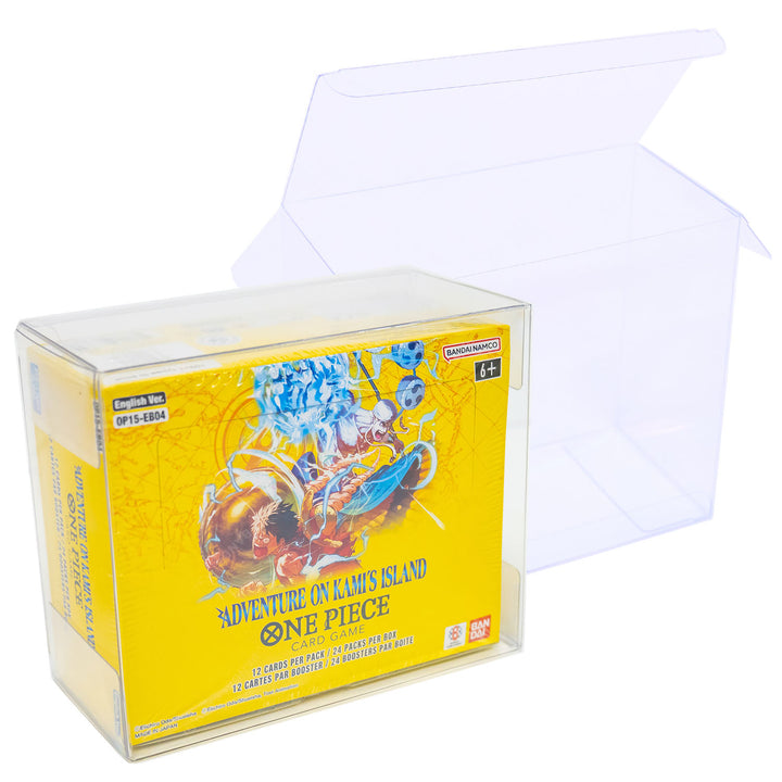 op01 booster box white bottom One Piece Slim Fit English OP01 (Blue Bottom) & OP02 Booster Box Acryl –  TCG Armour main image 0