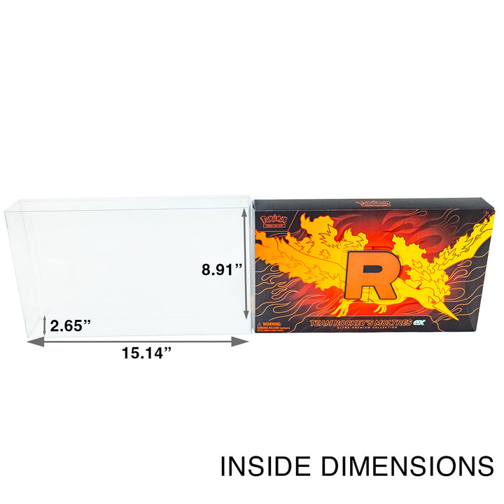 Pokemon Team Rocket's Moltres EX UPC Box Protectors- UV & Scratch-Resi ...
