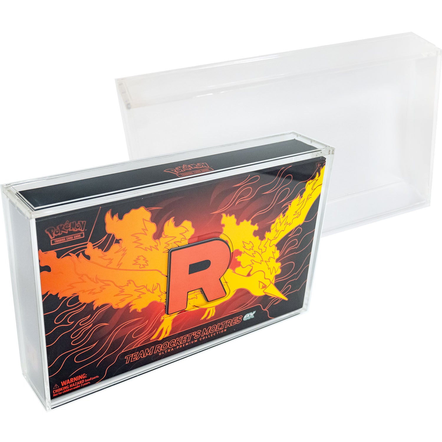 Acrylic Case for Pokemon Team Rocket's Moltres EX UPC Box – Platinum ...