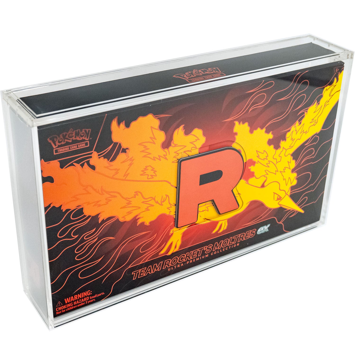 Acrylic Case for Pokemon Team Rocket's Moltres EX UPC Box